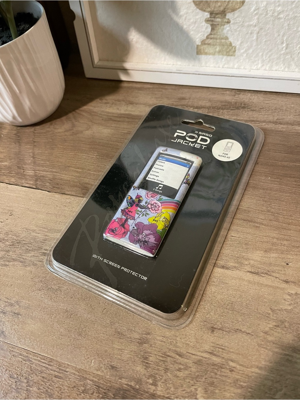 iPod Nano 4G Pod Jacket Floral Design Case